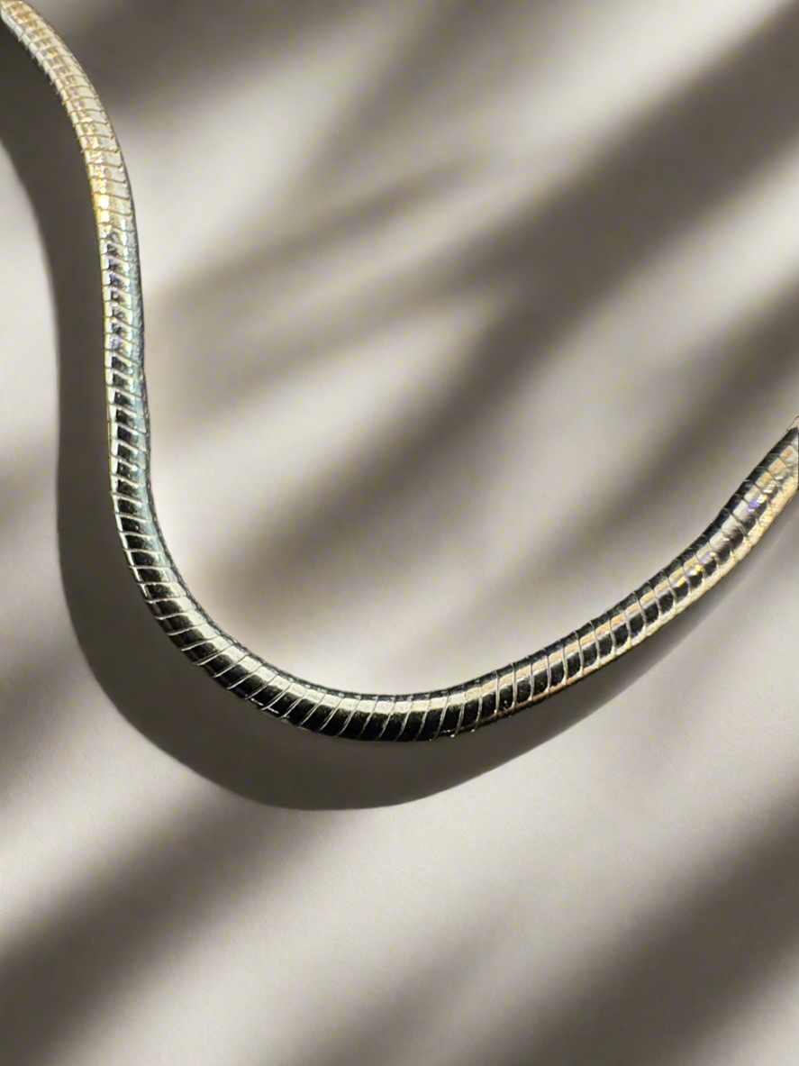 Sleek Shine 92.5 Sterling Silver Snake Chain